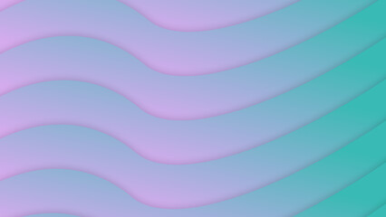 Abstract Gradient Wave Forms in Pastel and Teal Tones