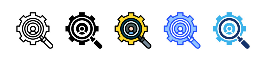 Seo Optimization Icon Collection With Multiple Styles