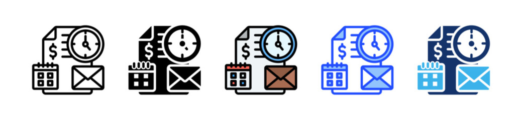 Task Management Icon Collection With Multiple Styles