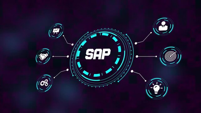 Sap coaching mentoring education business training e-learning development concept