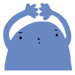 blue bubble gum cartoon illustration