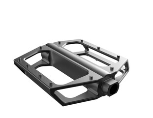 Close-up of a Modern Bicycle Pedal. Professional Studio Shot of a Black Flat Pedal, Perfect for Road Bikes, MTBs, and Urban Cycles. Key Component for Cycling, Fitness, and Eco-friendly Travel.