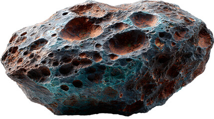 Peice of astroid Isolated On PNG Transparent Background And White