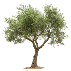 Olive tree isolated on transparent background  
