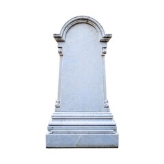 Isolated blank gravestone tombstone memorial stone cemetery headstone remembrance day rip