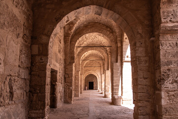 Obraz premium The Ribat fortress inside the medina of Sousse, Tunisia 