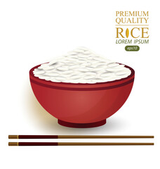 Rice. Vector illustration.