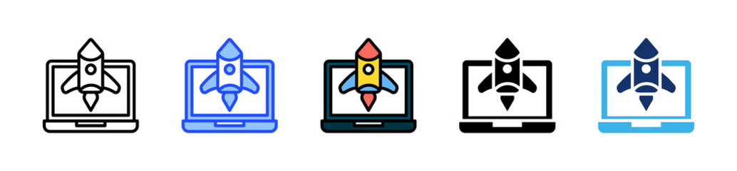 Startup Icon Collection With Multiple Styles