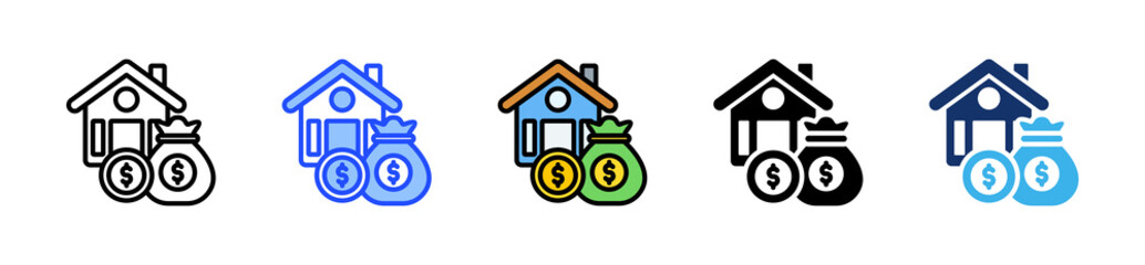 Invest Icon Collection With Multiple Styles