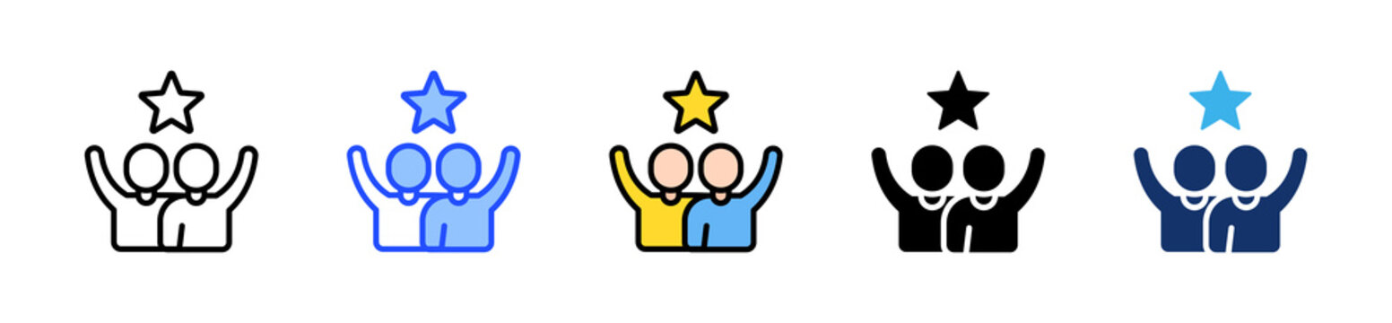 Win-Win Icon Collection With Multiple Styles