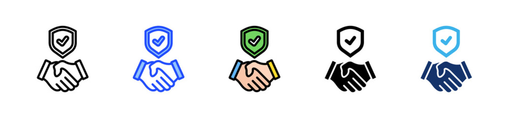 Trust Icon Collection With Multiple Styles