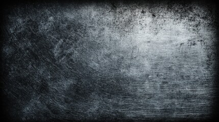 Obraz premium Distressed Dark Metal Texture Background with Scratches and Grunge for Industrial Design and Overlay Effects