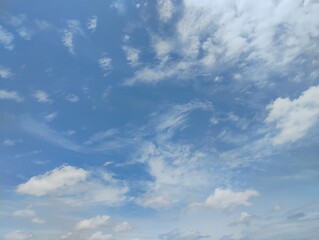 blue sky and clouds