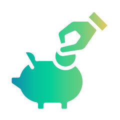 piggybank Gradient icon