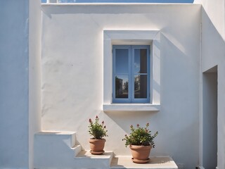 Serene Modern Architecture with Lush Greenery