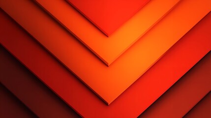 Abstract geometric background with orange and red triangles and chevron shapes