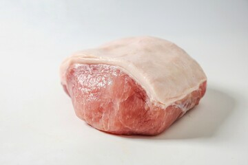Fresh pork on a white background