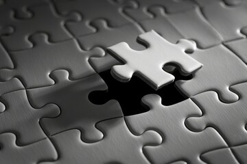 Missing puzzle piece connecting final part of problem solving concept