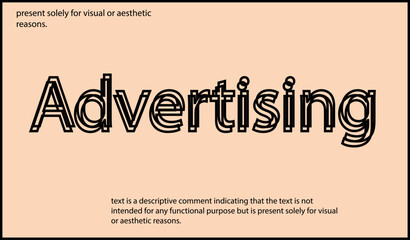 Advertising  text written in lowercase letters.Vector lettering design. Simple word.