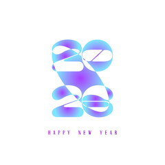  2026 typography in purple and blue gradient abstract style