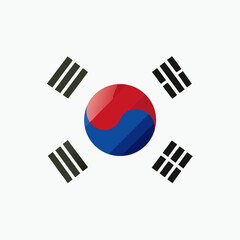 Abstract National Symbol Design with Trigrams