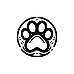Dog paw for pet services