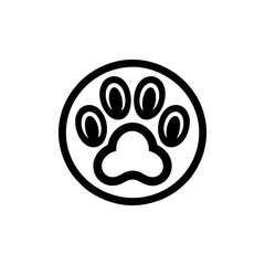 Fototapeta premium Dog paw for pet services