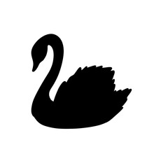 Swan silhouette