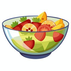 fruit salad in a bowl