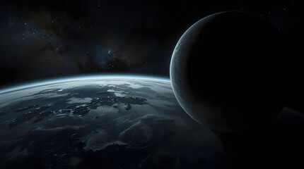 planet earth in space