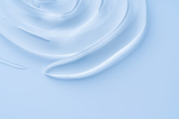 Cooling Blue Gel Backdrop. Fresh Base for Cosmetic Displays, Serum Campaigns and Skincare Social Media Content