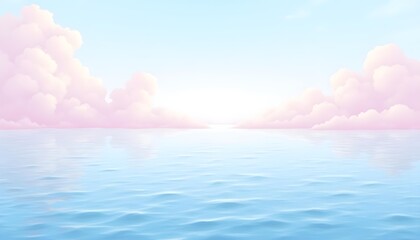 Soft pastel sky background with fluffy clouds, light pink, lavender, and baby blue tones, magical and dreamy atmosphere, suitable for kids or fantasy themes  .