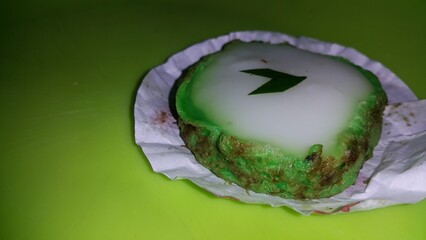 Green and white Lapindo Mud Cake (talam)