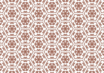 Outline Abstract Floral Luxury Background