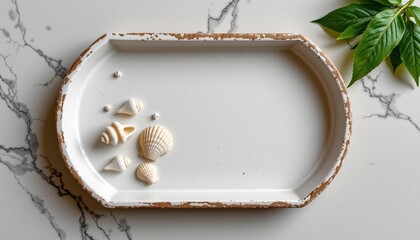 blank sticky note mockup on hardcover planner, flat lay