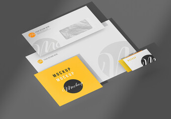 Office Stationery Set Mockup