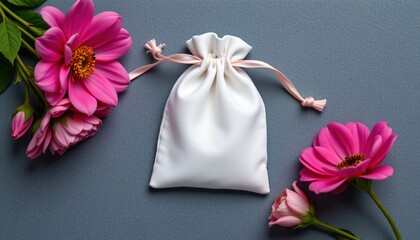 minimalist card holder mockup with leaf imprint