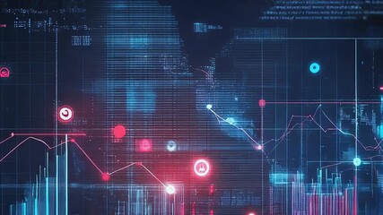 Futuristic hud showing complex data analysis and processing information - Powered by Adobe