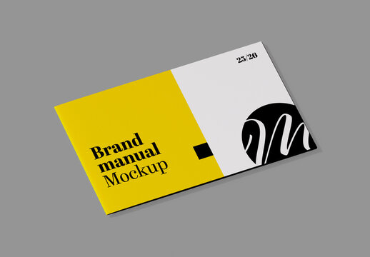 Prespective View Close Brand Manual Mockup