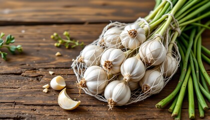 blank lunch box label mockup with salad, daylight