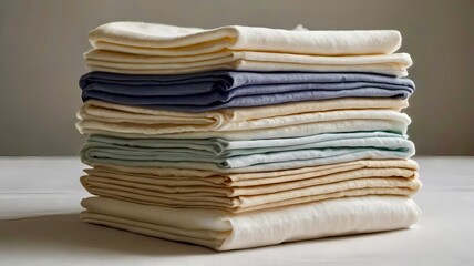 a stack of fabrics