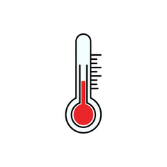 Thermometer temperature measurement icon