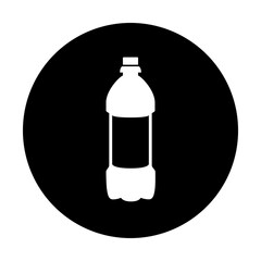 black and white illustration of bottle icon