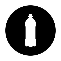 black and white illustration of bottle icon