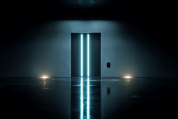 Step into the future with sleek modern portal design perfect for sci-fi, technology or gaming themed projects needing cutting edge style and mysterious ambiance