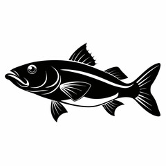 Atlantic vector clean black silhouette design white background