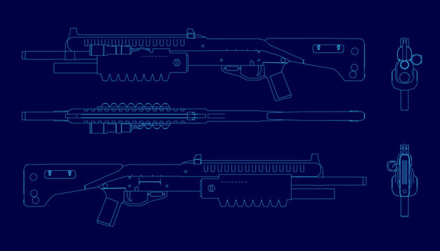 Gauss Rifle Blueprint