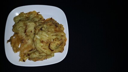 Bakwan vegetable or fried vegetables is one of the typical Indonesian foods.