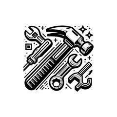 Hammer and wrench for repair