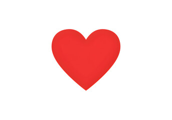 Vibrant red heart symbol conveys love, passion, and emotion; perfect for Valentine's Day or health campaigns